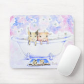 Rub een Dub Dub-piggies in de buisverf Muismat (Met muis)