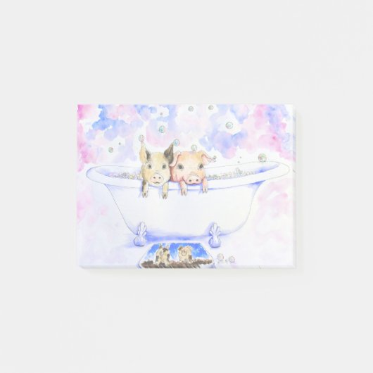 Rub een Dub Dub-piggies in de buisverf Post-it® Notes (Voorkant)