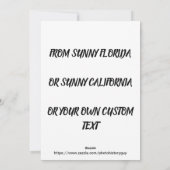 RUB HET IN!  DE ZONNY FUNNY RETRO PHOTOGROR VAN 19 FEESTDAGENKAART (Achterkant)