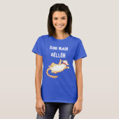"Rub mah belleh" Grappig Cat Quote T-shirt (Voorkant volledig)
