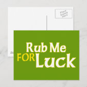 Rub me voor een lul briefkaart (Voorkant / Achterkant)