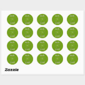 Rub me voor Good Luck Ronde Sticker (Vel)