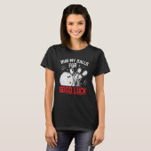 Rub mijn bakken voor goed geld, grappige Bowler en T-shirt (Voorkant volledig)