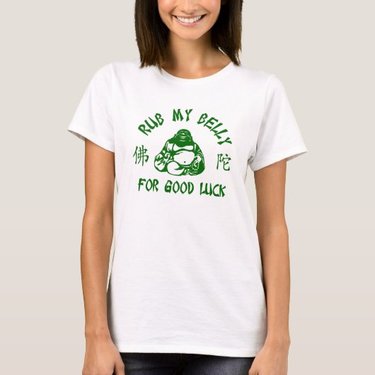 Rub mijn Boeddha Belly T-shirt (Voorkant)