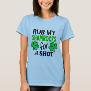 Rub mijn shamrocken voor een schort t-shirt