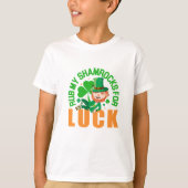 Rub mijn shamrocks voor Luck Funny St Patrick's Da T-shirt (Voorkant)