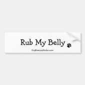 Rub My Belly Bumpersticker (Voorkant)
