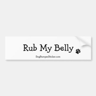 Rub My Belly Bumpersticker