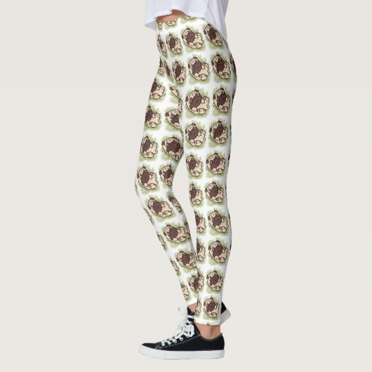 Rub My Belly Pug Leggings (Links)