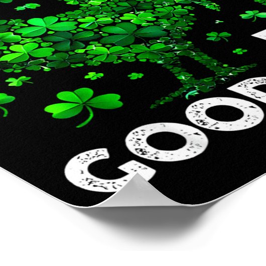 Rub My For Good Luck Funny St Patrick's Day Chicke Poster (Hoek)