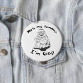 RUB MY TUMMY - IM GAY RONDE BUTTON 4,0 CM (In situ)