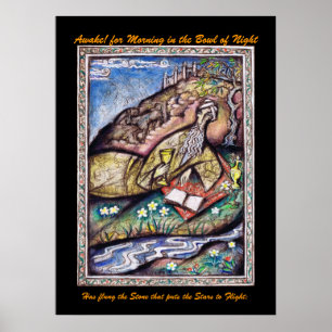 Rubaiyat afdrukken poster