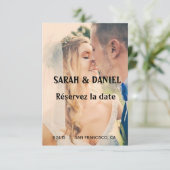 Ruban de charme sauver les cartes de date save aankondiging (Staand voorkant)