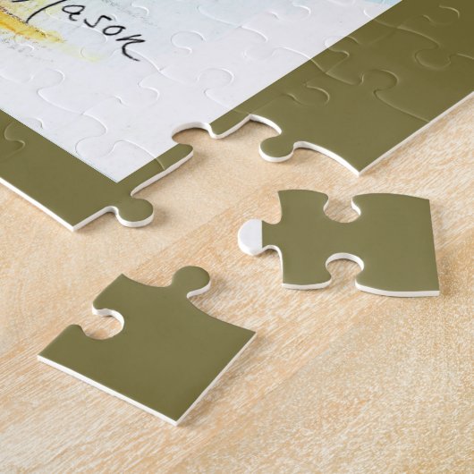 Rubarb en frambozen legpuzzel (Zijkant)