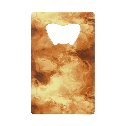 Rubbed Gold Foil Abstract Creditkaart Flessenopener (Voorkant)