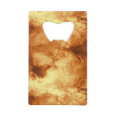 Rubbed Gold Foil Abstract Creditkaart Flessenopener (Achterkant)