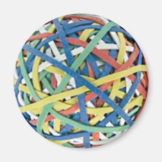 Rubber Band Ball Magneet (Voorkant)
