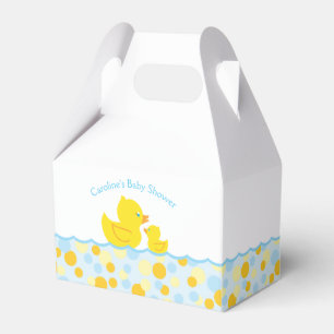 Rubber blokjes Baby shower Bedankdoosjes