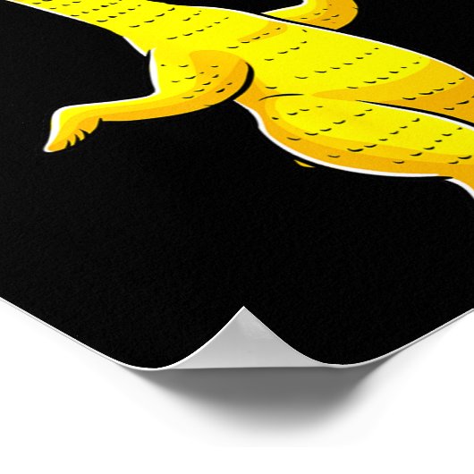 Rubber Chicken Dancing Party Grappige Kinder Manne Poster (Hoek)