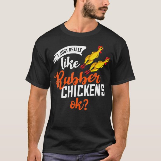 Rubber Chicken Gift Screaming Costuum T-shirt (Voorkant)