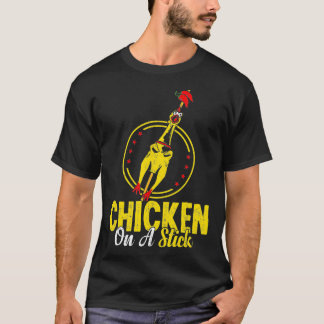Rubber Chicken op op een kruis met schimmelboon T-shirt