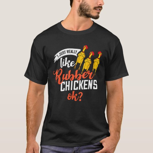Rubber Chicken Screaming Costume T Shirt (Voorkant)