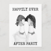 Rubber Chickens Happily Ever After Party Postcard Briefkaart (Voorkant)