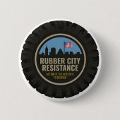 Rubber City Resistance-knop Ronde Button 5,7 Cm (Voorkant)