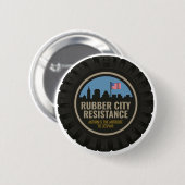 Rubber City Resistance-knop Ronde Button 5,7 Cm (Voorkant /achterkant)