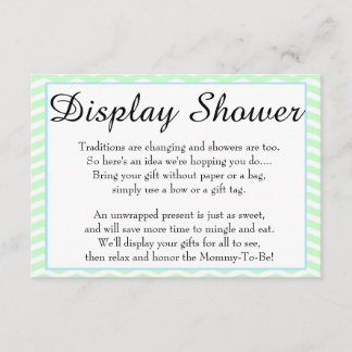Rubber dikke Baby shower Display Shower Card Informatiekaartje