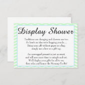 Rubber dikke Baby shower Display Shower Card Informatiekaartje (Voorkant / Achterkant)