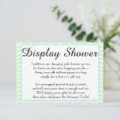 Rubber dikke Baby shower Display Shower Card Informatiekaartje (Staand voorkant)