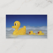 Rubber dikke familie in bad visitekaartje (Achterkant)