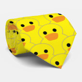 Rubber dikzak Stropdas Grote geel (Opgerold)