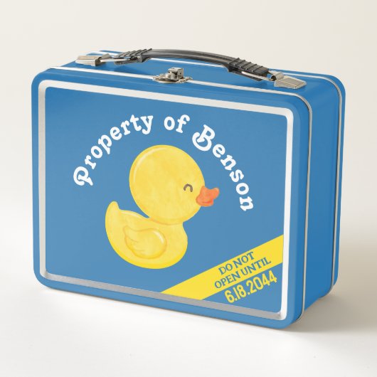 Rubber Duck 1e verjaardag Capsule Lunch Box (Voorkant)