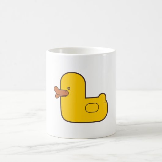 Rubber Duck 325 ml Klassieke witte Mok (Center)