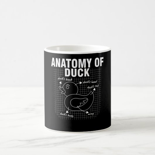 Rubber Duck Anatomy Koffiemok (Center)