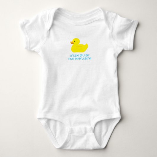 Rubber Duck Baby Bodysuit (Voorkant)