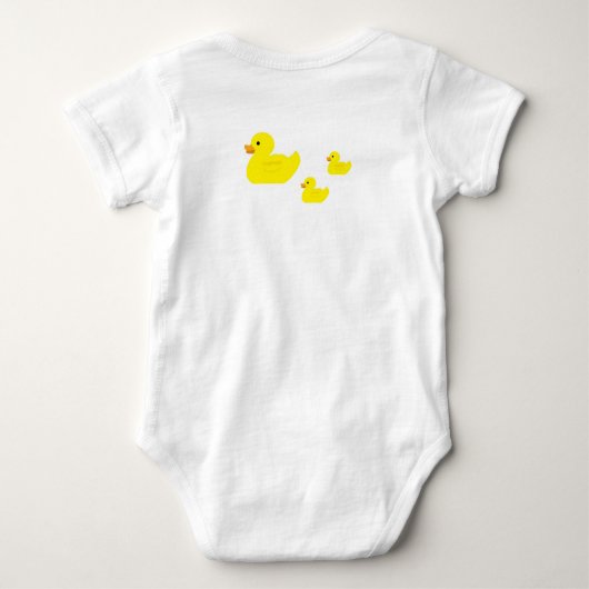 Rubber Duck Baby Bodysuit (Achterkant)