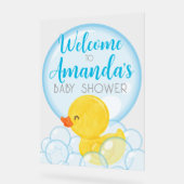 Rubber Duck Baby shower Acryl Welkomstbord Acryl Bord (Hoek)