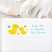 Rubber Duck Baby shower Adres Etiket (Insitu)