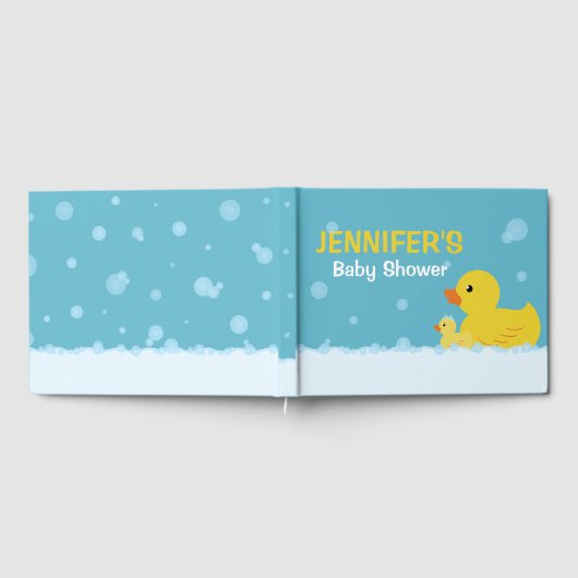 Rubber Duck Baby shower Geslacht Neutraal Gastenboek (Volledig)