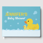 Rubber Duck Baby shower Geslacht Neutraal Gastenboek (Voorkant)