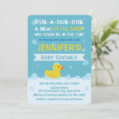 Rubber Duck Baby shower Geslacht Neutraal Kaart (Staand voorkant)