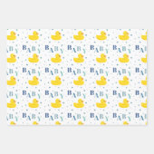 Rubber Duck Baby shower Gift Inpakpapier Vel (Voorkant)