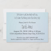 Rubber Duck Baby shower Invite Kaart (Achterkant)