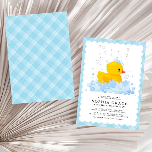 Rubber Duck Baby shower Kaart