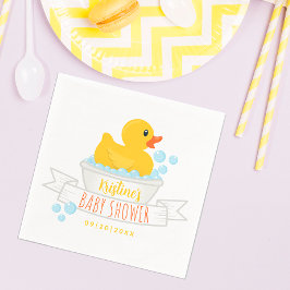 Rubber Duck Baby shower servetten – Bubble Bath Th