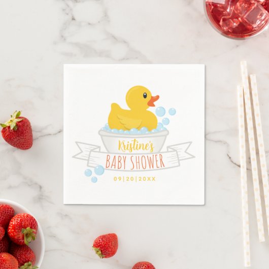 Rubber Duck Baby shower servetten – Bubble Bath Th (Insitu)