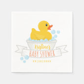 Rubber Duck Baby shower servetten – Bubble Bath Th (Voorkant)